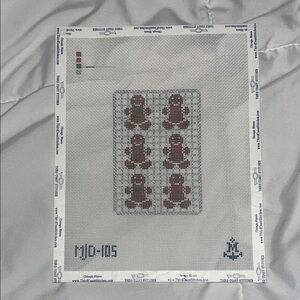 Morgan Julia Designs Gingerbread Cookies Needlepoint Canvas